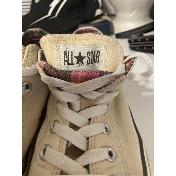 Converse All Star Chuck Taylor Off White Low Tops Size Men’s 8 Women’s 10 - Picture 2 of 16